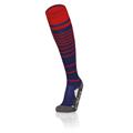 Target Socks NAV/RED L Stripete høye fotballsokker - Unisex