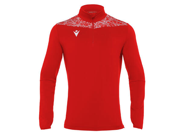 Tiber 1/4 Zip Top RED/WHT S Stilren treningsgenser - Unisex 