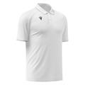 Aulos Polo WHT/SLV M Teknisk poloskjorte - Unisex